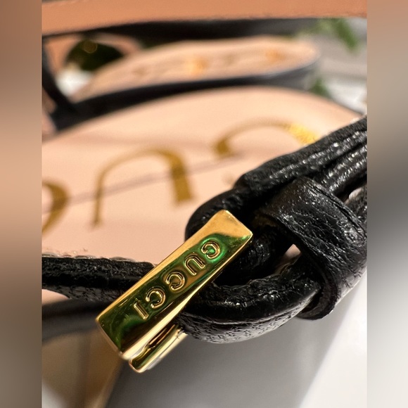 GUCCI Baby horsebit-detailed leather slingback pumps EU:39.5 - Picture 12 of 12